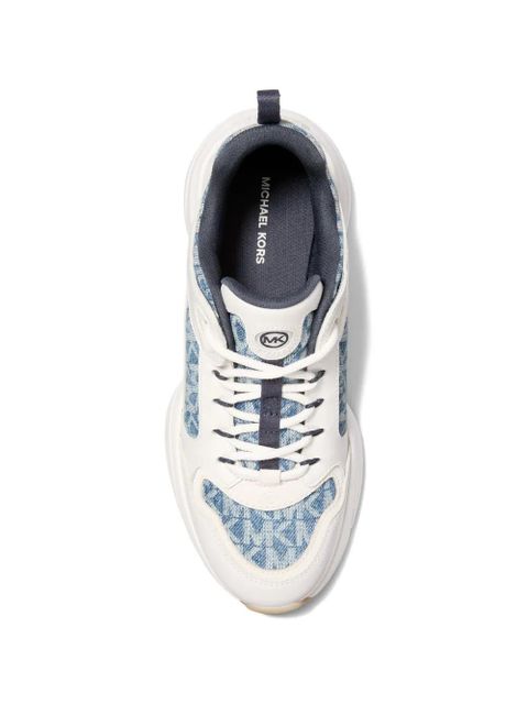 Michael Kors logo-print sneakers - White