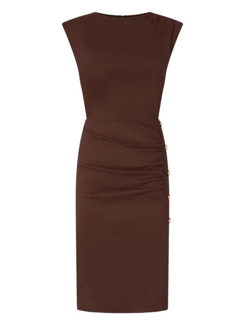 PINKO button-detail midi dress - Brown - zdjęcie produktu nr 1