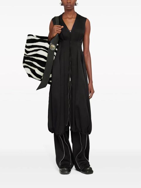 Jil Sander zip-detail wide-leg trousers - Black - zdjęcie produktu nr 2