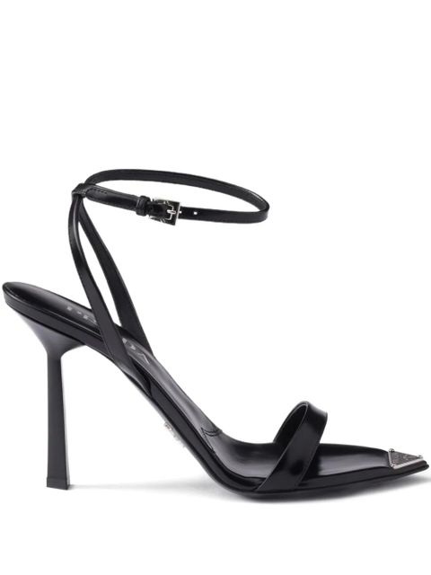 Prada ankle-strap metal-buckle sandals - Black - zdjęcie produktu nr 1