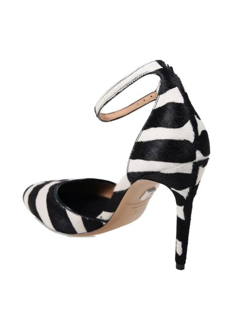 Ferragamo zebra-print stiletto-heel pumps - White
