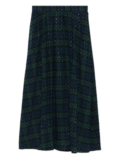 Maje plaid-check skirt - Blue - zdjęcie produktu nr 1