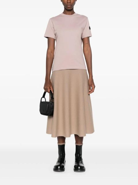 Moncler plissé-panel T-shirt - Pink - zdjęcie produktu nr 2