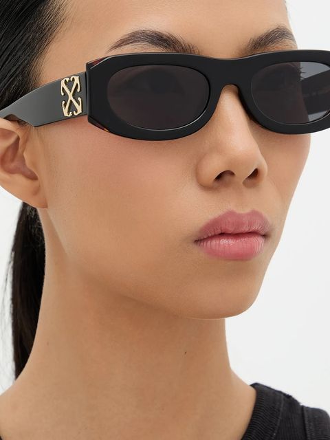 Off-White okulary przeciwsłoneczne kolor czarny OERI13O_541007