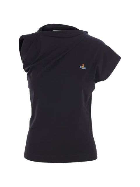 Vivienne Westwood logo-embroidered T-shirt - Black - zdjęcie produktu nr 1
