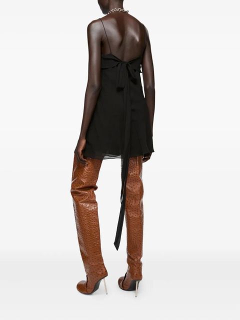 Acne Studios ruffled bow-tie dress - Black - zdjęcie produktu nr 2