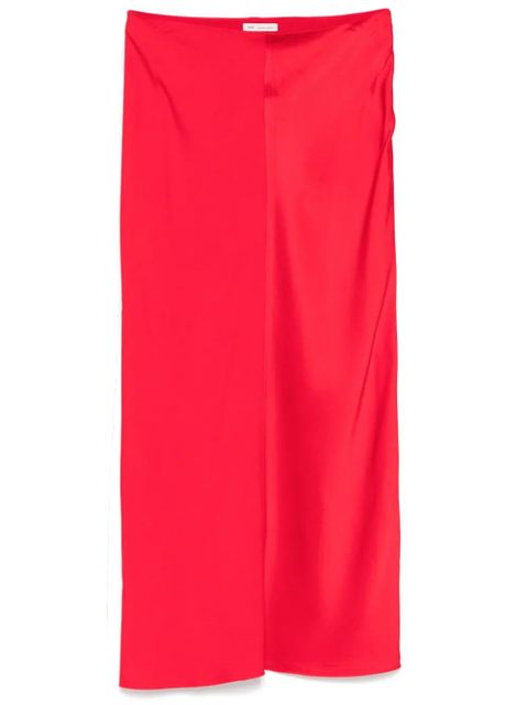 AMI Paris satin midi skirt - Red - zdjęcie produktu nr 1