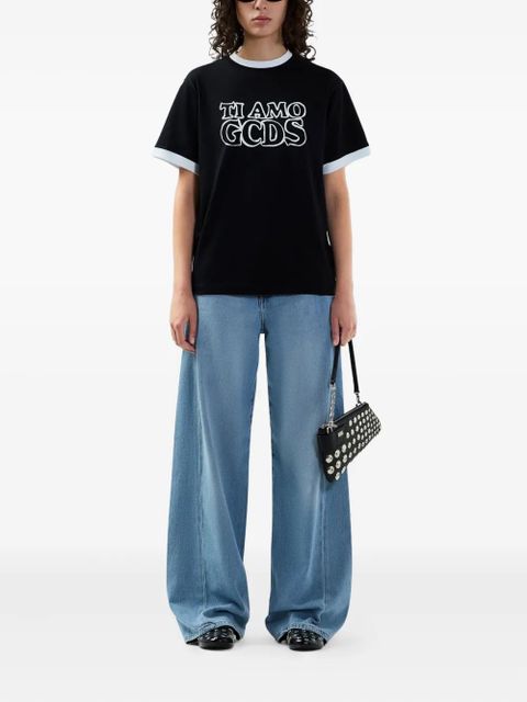 GCDS logo-print T-shirt - Black