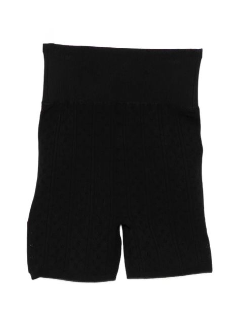 JW Anderson cable-knit high-waisted shorts - Black - zdjęcie produktu nr 2