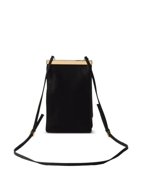 Prada mini logo-lettering shoulder bag - Black - zdjęcie produktu nr 2