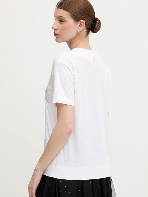 Joop! t-shirt bawełniany damski kolor biały 30100884