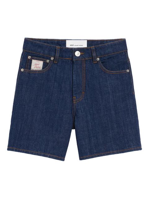 AMI Paris heritage-label five-pocket denim shorts - Blue - zdjęcie produktu nr 1