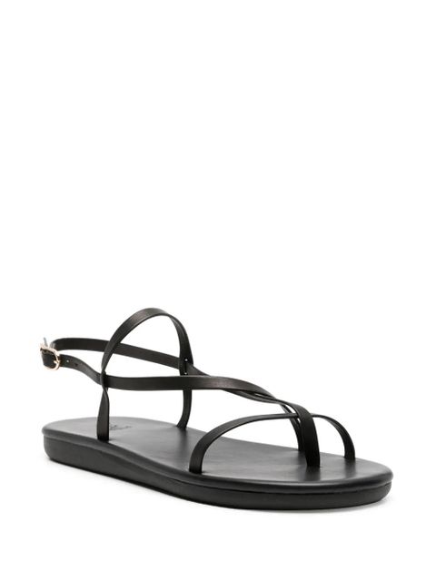 Ancient Greek Sandals Alethea flat leather sandals - Black - zdjęcie produktu nr 2