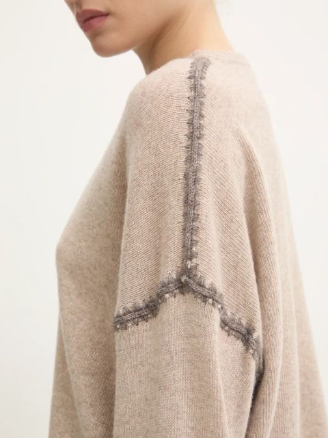 Answear.LAB sweter z wełną kolor beżowy