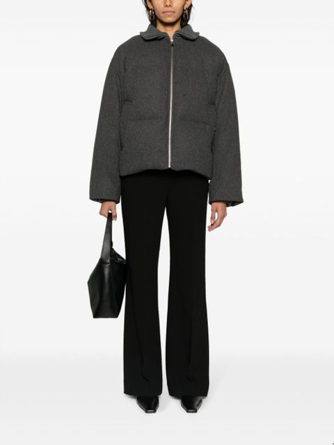 TOTEME flannel puffer jacket - Grey