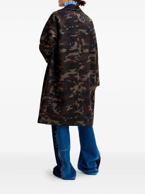 Essentiel Antwerp Imperfection double-breasted coat - Brown