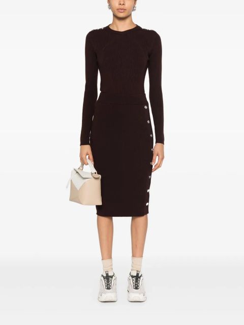 PINKO Love Birds-motif sweater - Brown - zdjęcie produktu nr 2