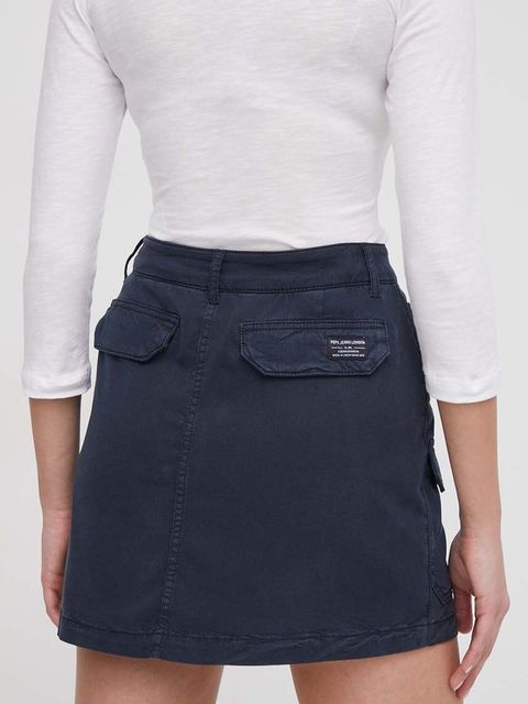 Pepe Jeans spódnica TARA kolor granatowy mini prosta PL901102