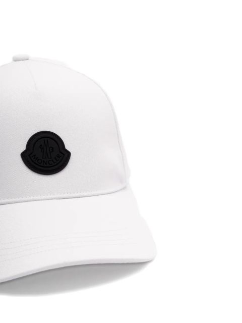 Moncler logo-patch baseball cap - White