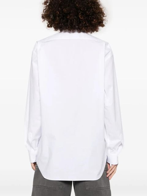 Moschino logo-embroidered shirt - White