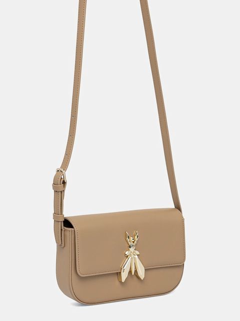 Patrizia Pepe torebka skórzana kolor beżowy 8B0231 L061 - zdjęcie produktu nr 2