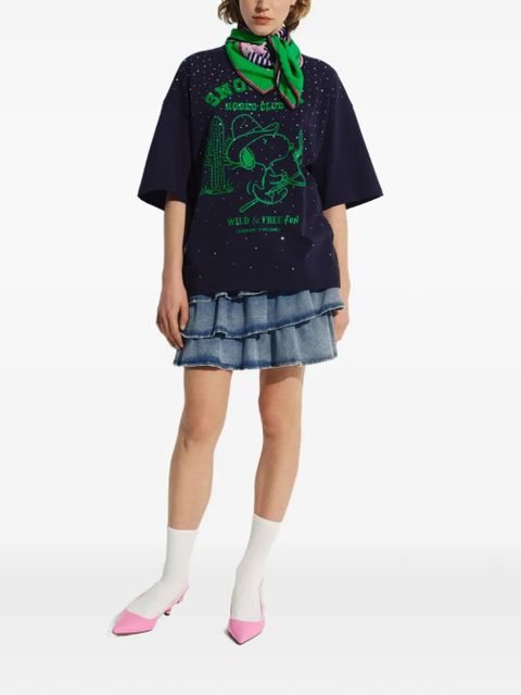 Essentiel Antwerp x Peanuts Snoopy-print T-shirt - Blue - zdjęcie produktu nr 2