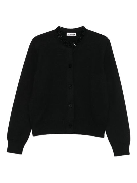 Jil Sander virgin wool cardigan - 001 BLACK