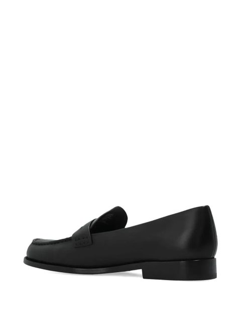 Tory Burch leather penny-slot loafers - Black