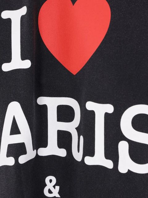 Balenciaga I Love Paris & Balenciaga T-shirt - Black