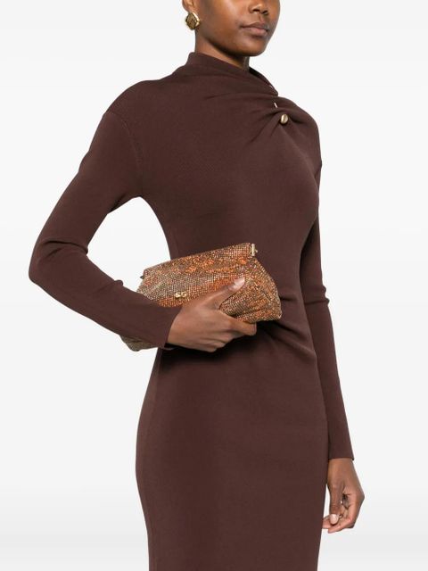 Cult Gaia Lillia embellished clutch bag - Gold