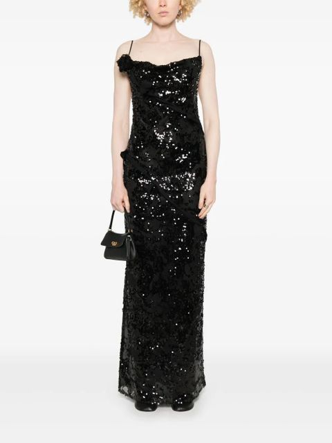 Coperni x Disney sequin-embellished maxi dress - Black - zdjęcie produktu nr 2