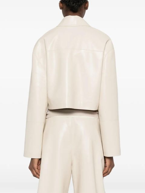Nanushka cropped pocket jacket - Neutrals