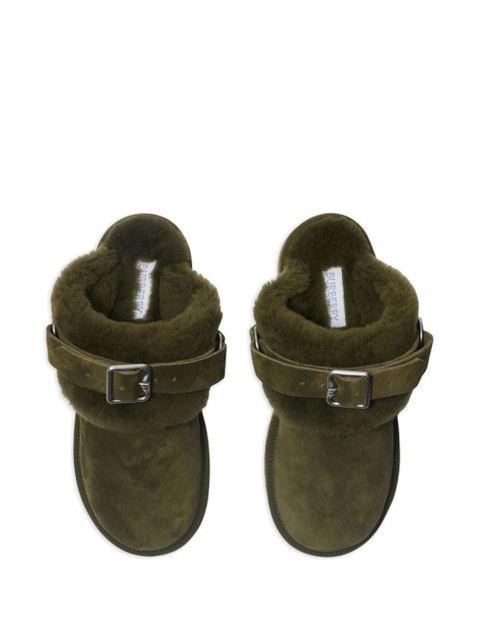 Burberry Chubby calf suede mules - Green