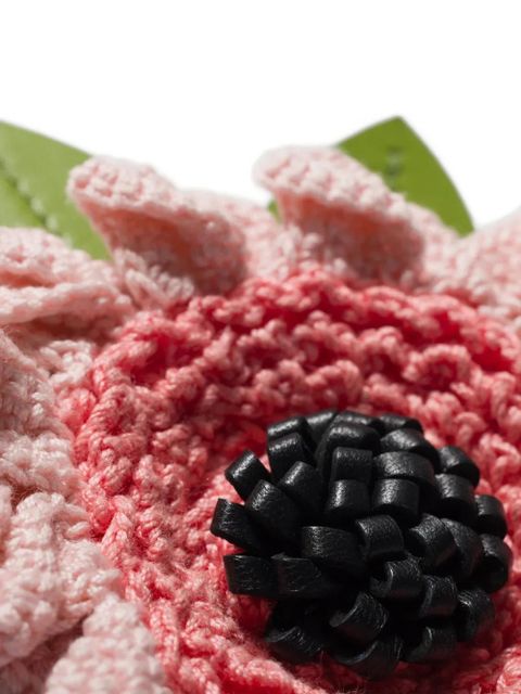 Miu Miu fabric and leather key ring trick - Pink - zdjęcie produktu nr 2