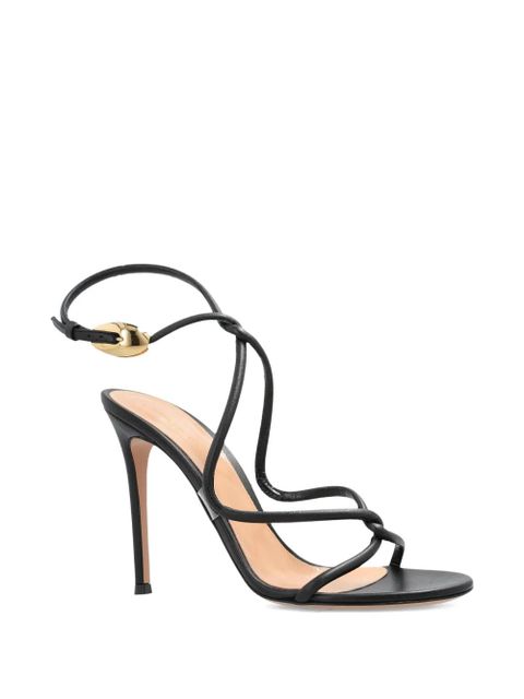Gianvito Rossi 120mm knot-detail heeled sandals - Black - zdjęcie produktu nr 2