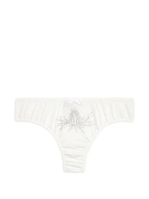 Blumarine beaded-embellishment briefs - White - zdjęcie produktu nr 1
