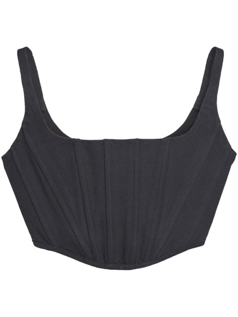 Marc Jacobs denim bustier top - Black - zdjęcie produktu nr 1