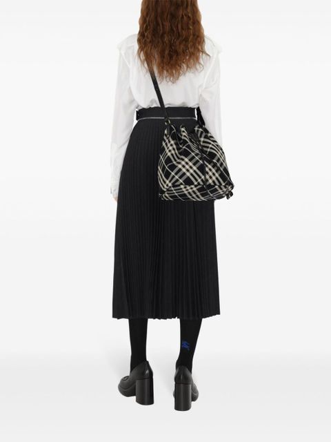 Burberry medium Check bucket bag - Black