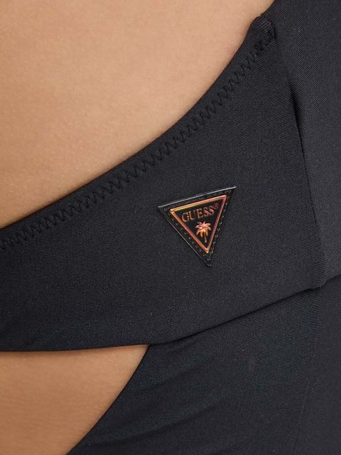 Guess jednoczęściowy strój kąpielowy kolor czarny lekko usztywniona miseczka E4GJ51 KC620