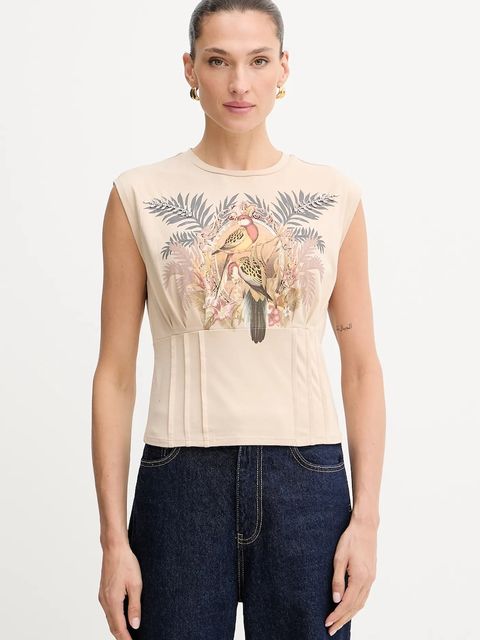 Guess top PARAKEET kolor beżowy W5YI33 K49A1 - zdjęcie produktu nr 1