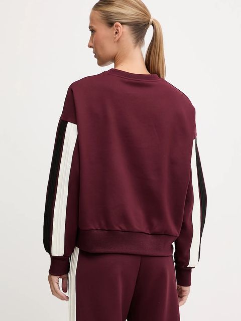 Guess bluza FABIA damska kolor bordowy z aplikacją V5BQ03 KCX22