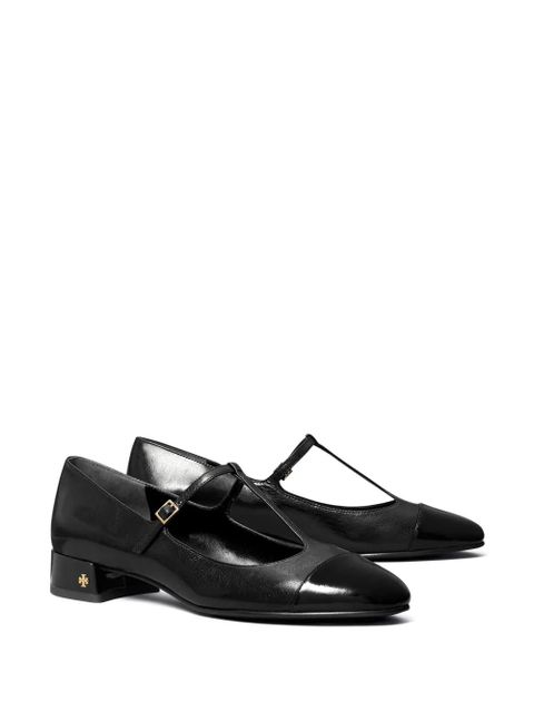 Tory Burch 25mm cap-toe T-strap ballerina shoes - Black - zdjęcie produktu nr 2