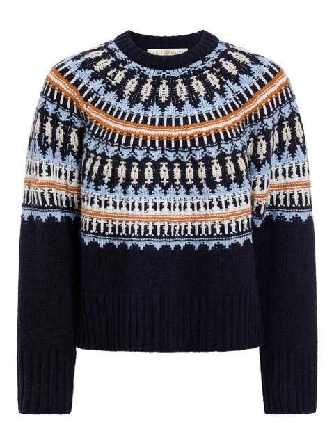 Marie Oliver Dion patterned sweater - Blue - zdjęcie produktu nr 1