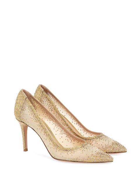 Gianvito Rossi Rania 85mm rhinestone pumps - Gold - zdjęcie produktu nr 2