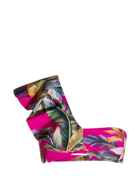 FARM Rio ruffled floral-print bikini top - Pink - zdjęcie produktu nr 1