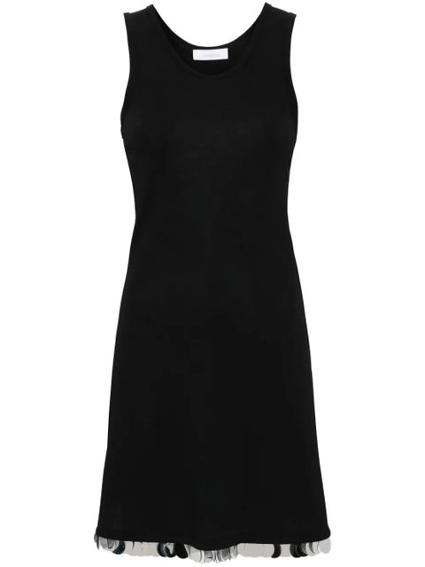 Rabanne paillete-detail sleeveless minidress - Black - zdjęcie produktu nr 1