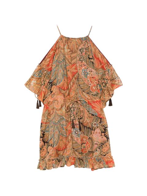 ETRO paisley-pattern mini dress - Orange - zdjęcie produktu nr 1