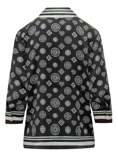 Casablanca printed pajama top - Black