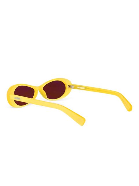 Jacquemus oval-frame sunglasses - Yellow - zdjęcie produktu nr 2