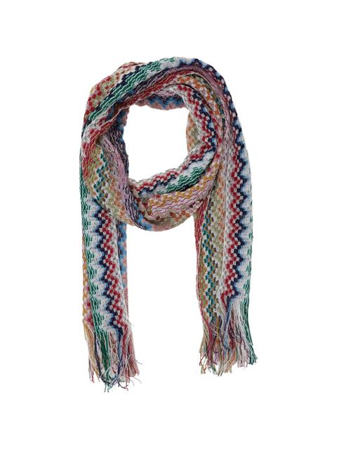 Missoni zigzag fringe scarf - Blue - zdjęcie produktu nr 1